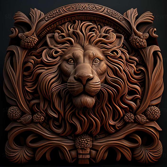 Animals 3d модель лева